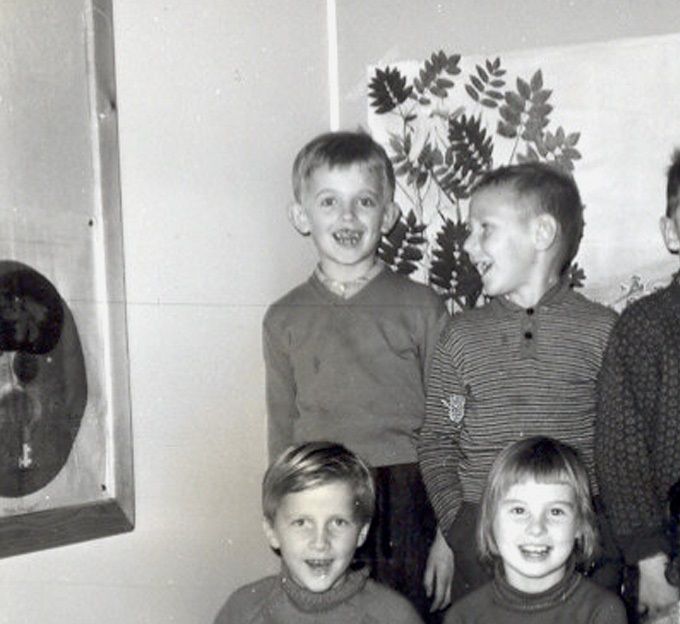 Årskurs 1 i Glommersträsk.