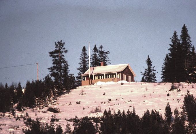 Toppstugan våren 1979.
