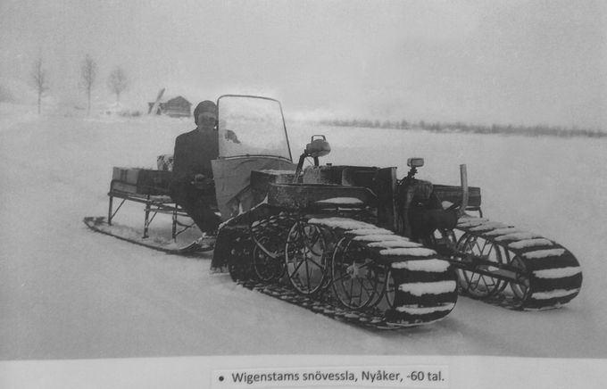 Herbert Wigenstam med sin snövessla.